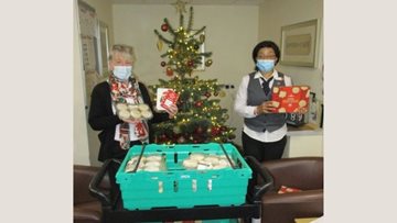 Hinckley care home receives festive feast donation from Morrisons